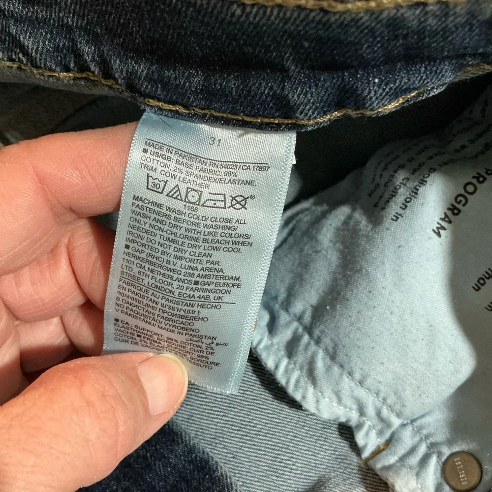 🤎 Banana Republic The Flare Jean Medium Wash Blue Denim Jeans Button- 12 / 31 - Picture 4 of 5